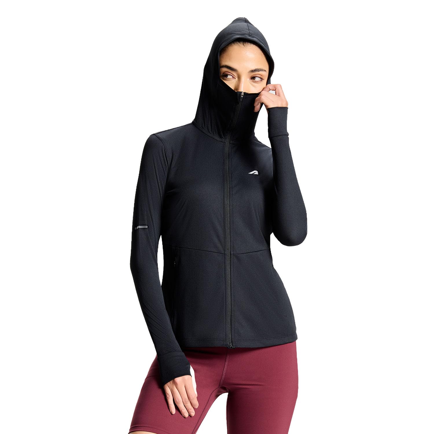 Boldfit Sun Protection Jacket for Women Summer and Winter Gym Workout UV Protection Sports Jacket for Women with Mask & Hood, Lightweight Breathable Zip Up Running jackets for Ladies-picture-14