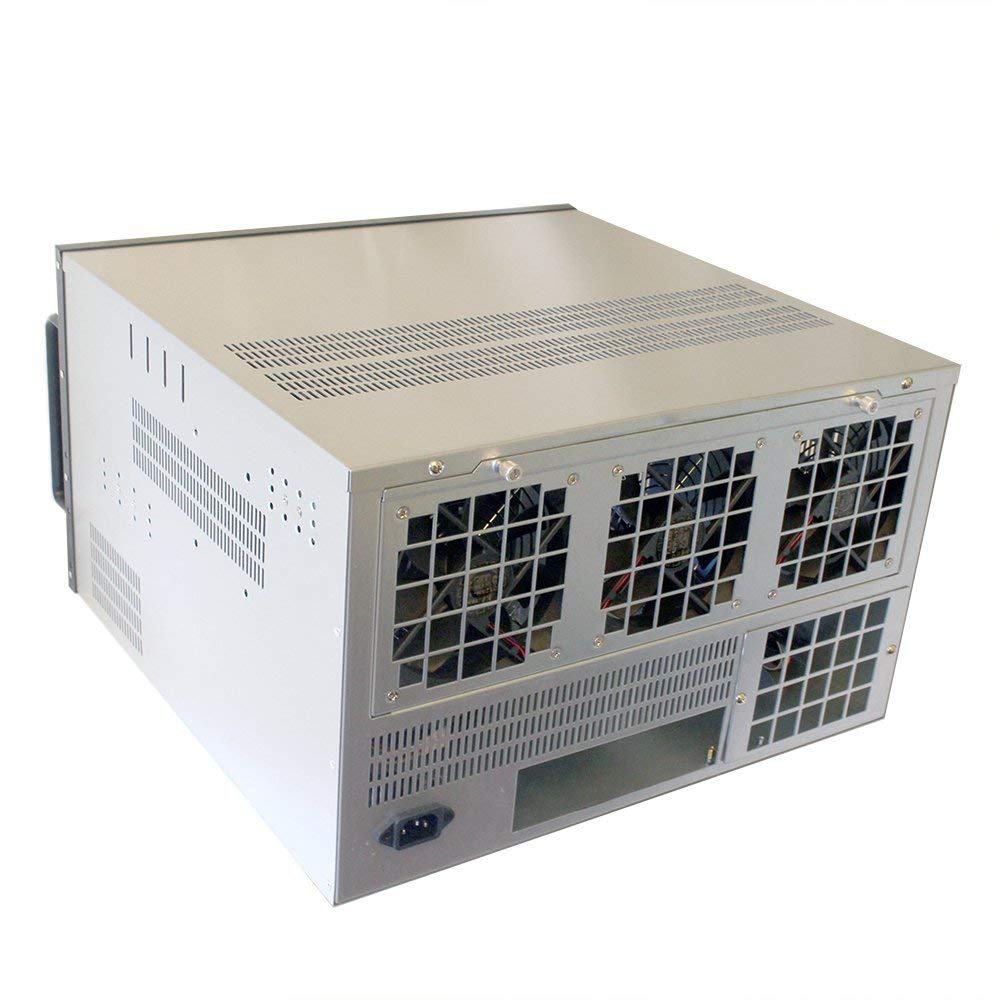 6U GPU Bitcoin Mining Rig Server Case - 6 Fans Pre-Installed - Cooling  Vents w/Dropdown Fan Backplate for Easy Internal Access - 6 GPU Compatible  (Ethereum, ETH, Zcash) : Amazon.com.au: Computers