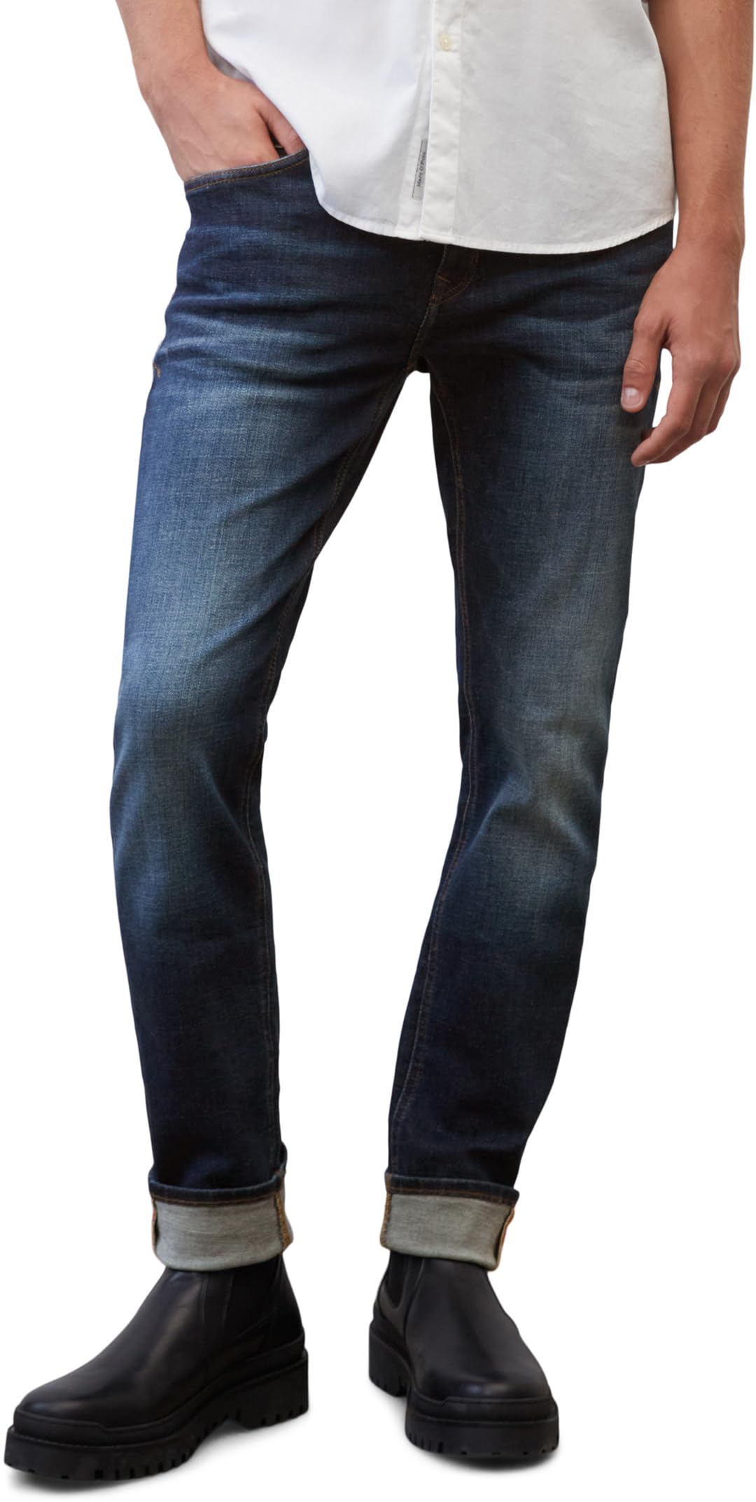 Marc OߴPolo Herren Chinohose mit Stretch-Anteil Shaped Fit