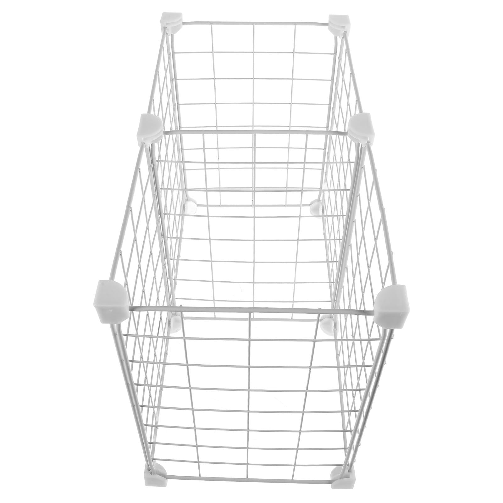Organizzatore per Congelatore Profondo Bianco in Ferro e Plastica Divisori a Griglia per Ottimizzare Lo Spazio e Creare Livelli in Cucina Stili Multipli