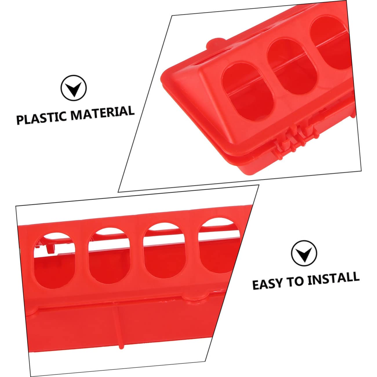 Mangiatoia per Colombe in Plastica Multiuso 4 Pezzi