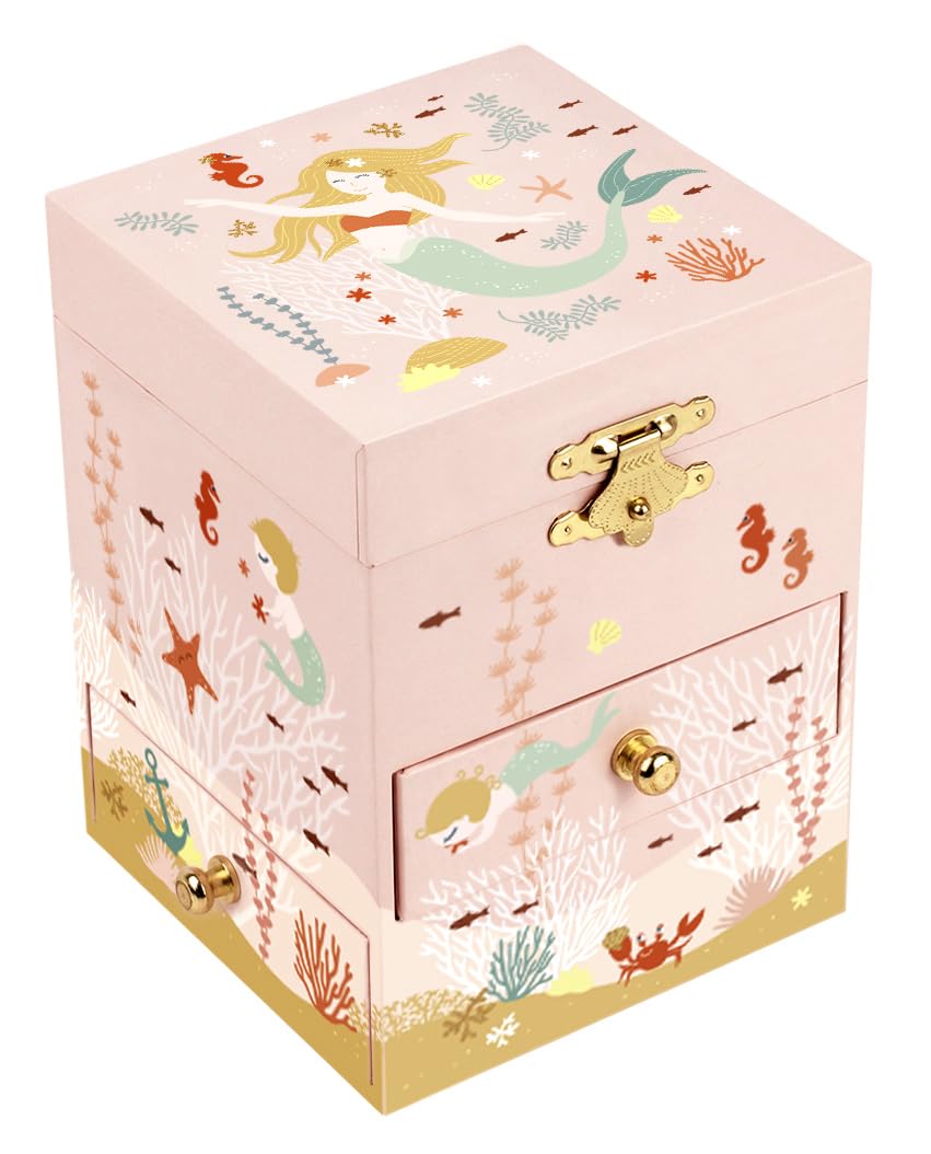 Trousselier- Musical Box z 3 Drawers Syrenka, S13042, różowy
