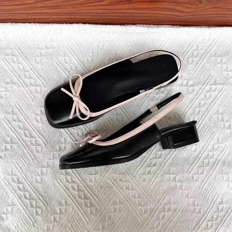 Women's Ballet Flats Shoes Summer Women's Flats Shoes Square Toe Slip On Flat Shoes for Woman Ballet Flats Bow Women's Sandals