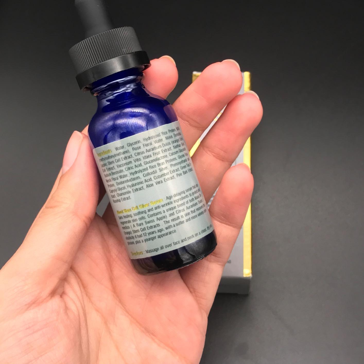 L'avante Double Stem Cell Silver Serum - Anti-aging, Anti-wrinkle and Skin Rejuvenation Treatment for Face and Neck, Scar and Acne Treatment, Moisturizer, Skin Hydration