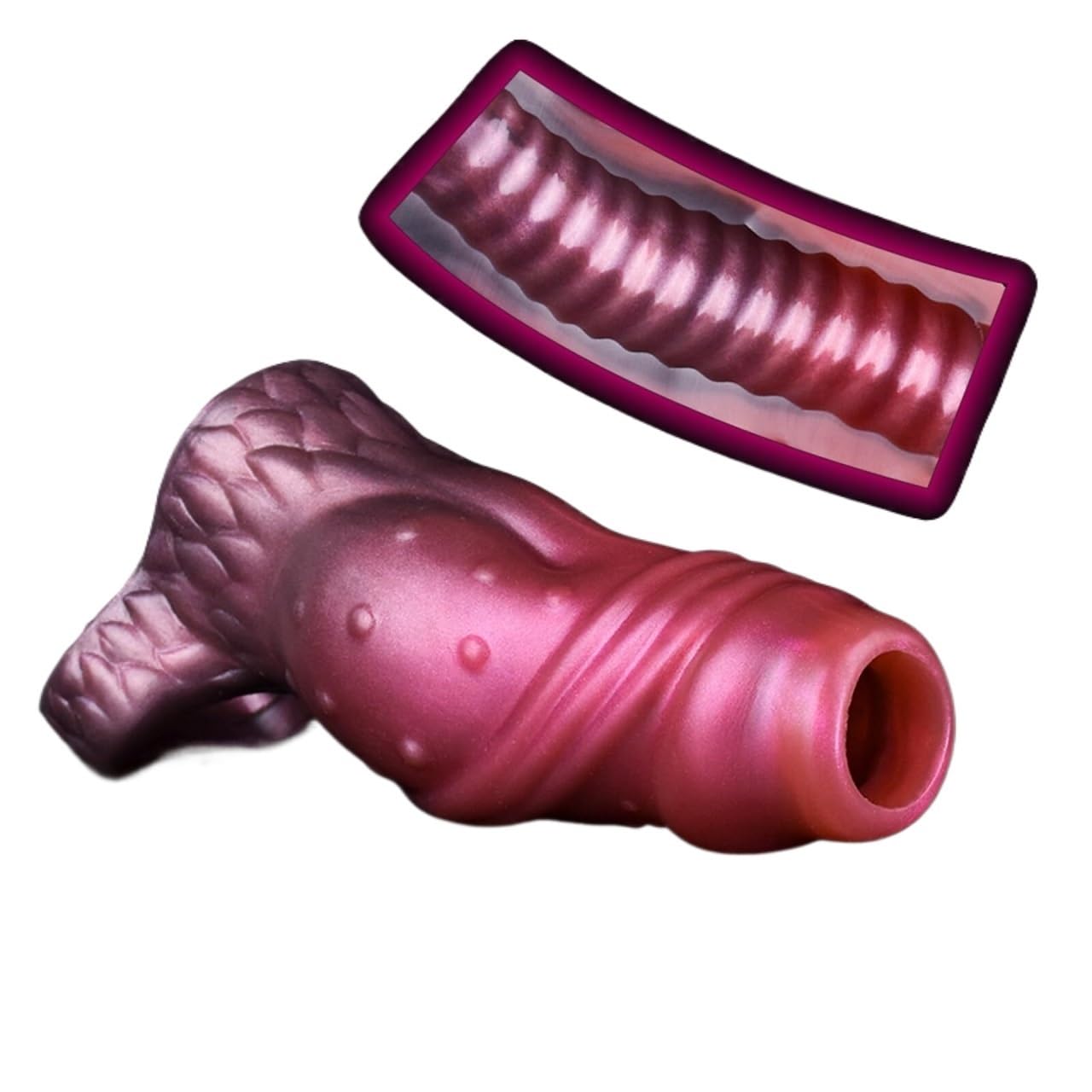 Manchon De Pénis Réutilisable, Épais Avec Anneau Testicule, En Silicone, Extension, Manchettes Pour Augmenter L'érection