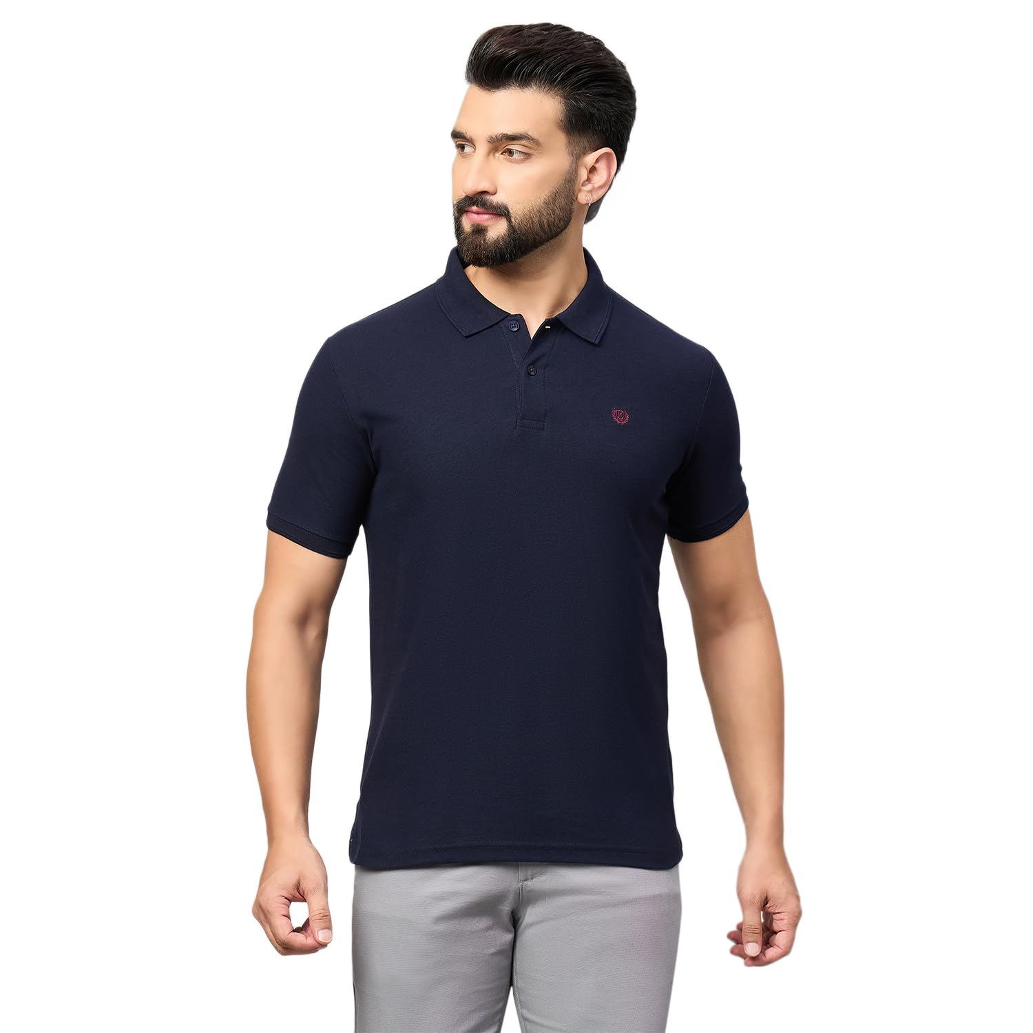 duke Men's Solid Slim Fit T-Shirt-picture-27