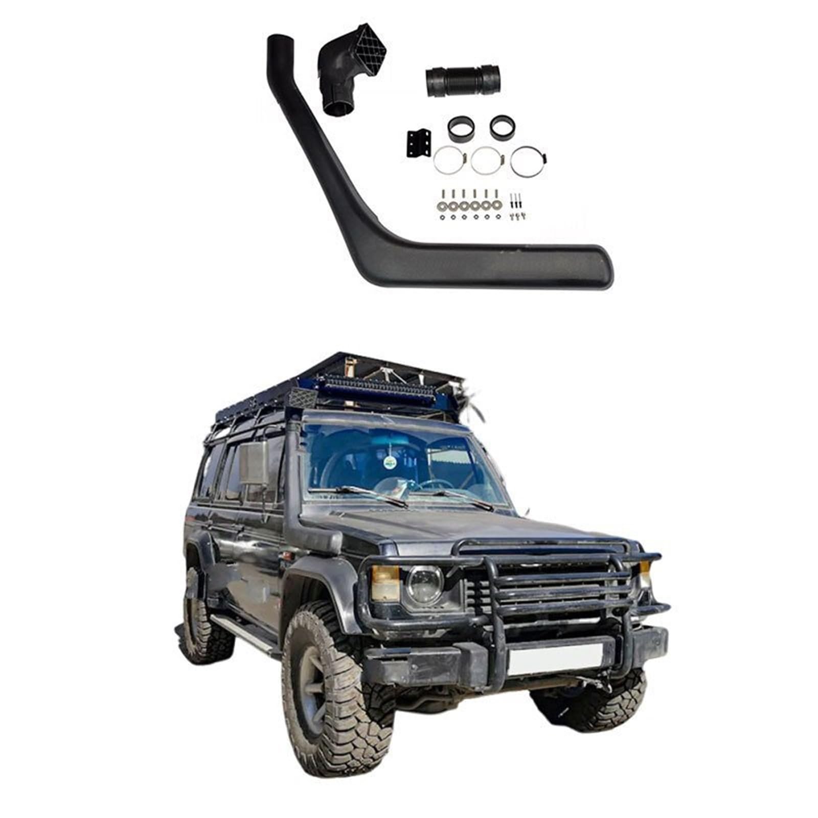 Wąż powietrza do ładowania Akcesoria samochodowe Off Road 4x4 Zestawy wlotów powietrza Snorkel pasujące do Mitsubishi Montero Pajero Shogun NA Series Wąż Wlotowy Turbo Air