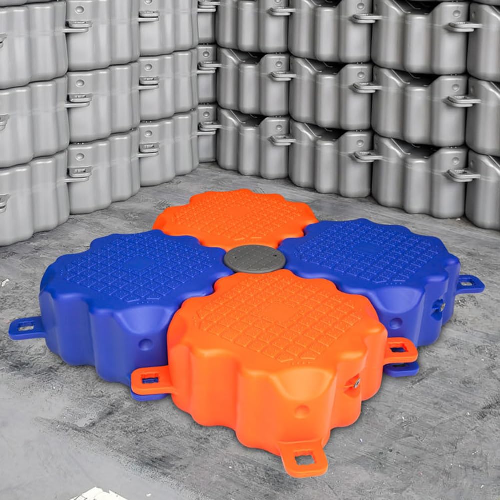 Muelle flotante – Pontón modular de plástico de alta carga para pesca, embarcadero flotante antideslizante portátil