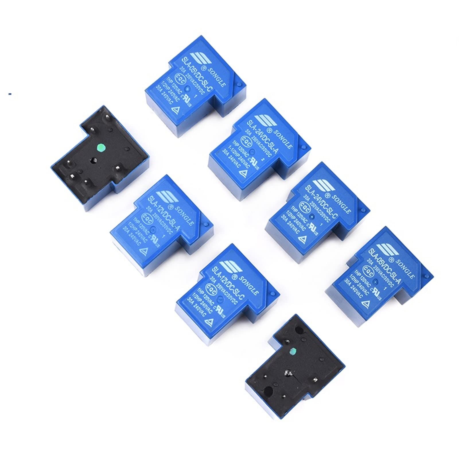 AQHYEBNSR 5Pcs/Lot SLA -05V 09 12V 24V 48VDC-SL-A -C 6Pin 30A T90 SLA-05VDC-SL-A SLA-12VDC-SL-A 4Pin 5Pin SLA-24VDC-SL-C Power Relay, Size : 24V