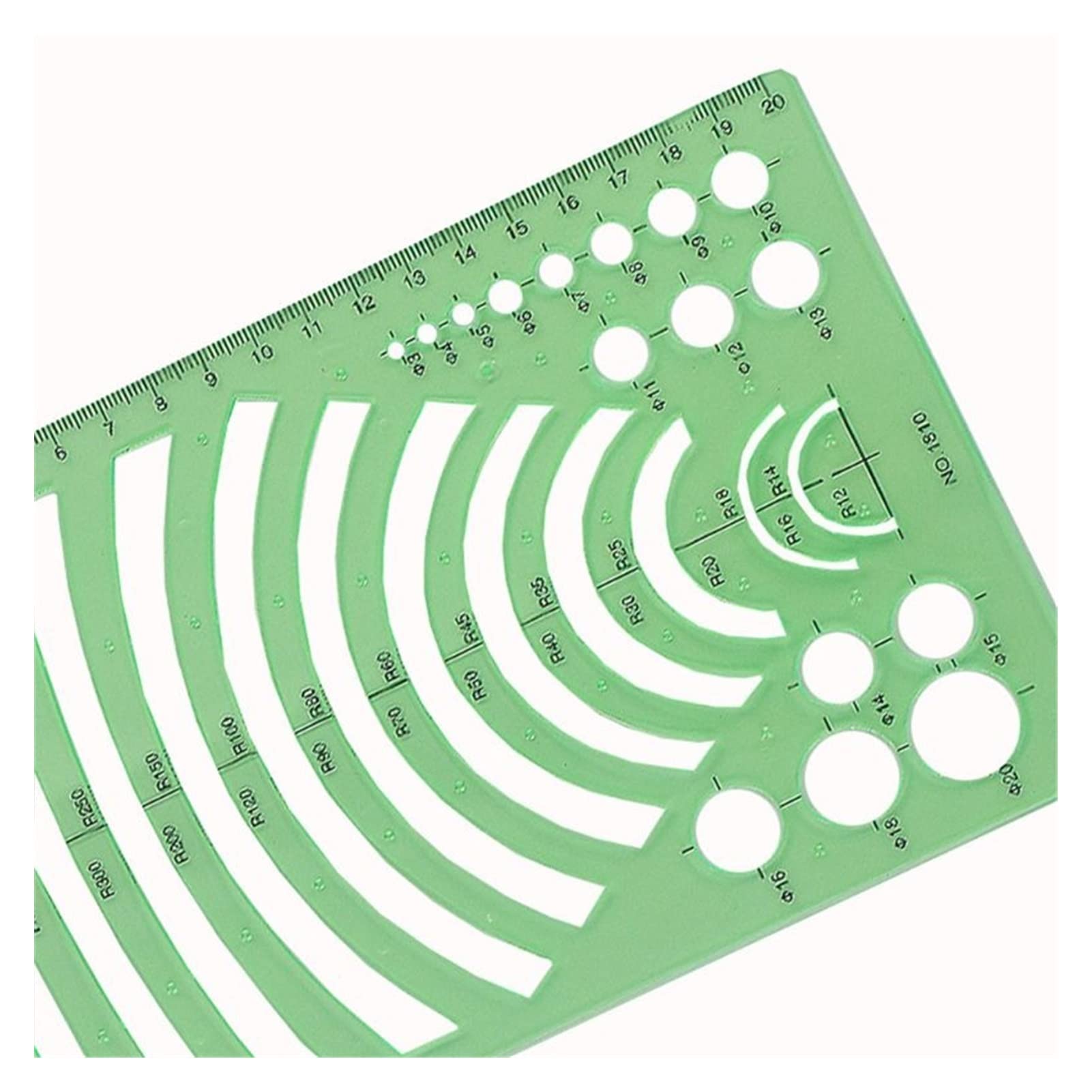 DUnLap Righello Metallo 11 PCS Disegni Modelli I righelli imparano la Scuola Pratica misurazione Multifunzione Ampio utilizzo Math Geometry Stencil Set Righello