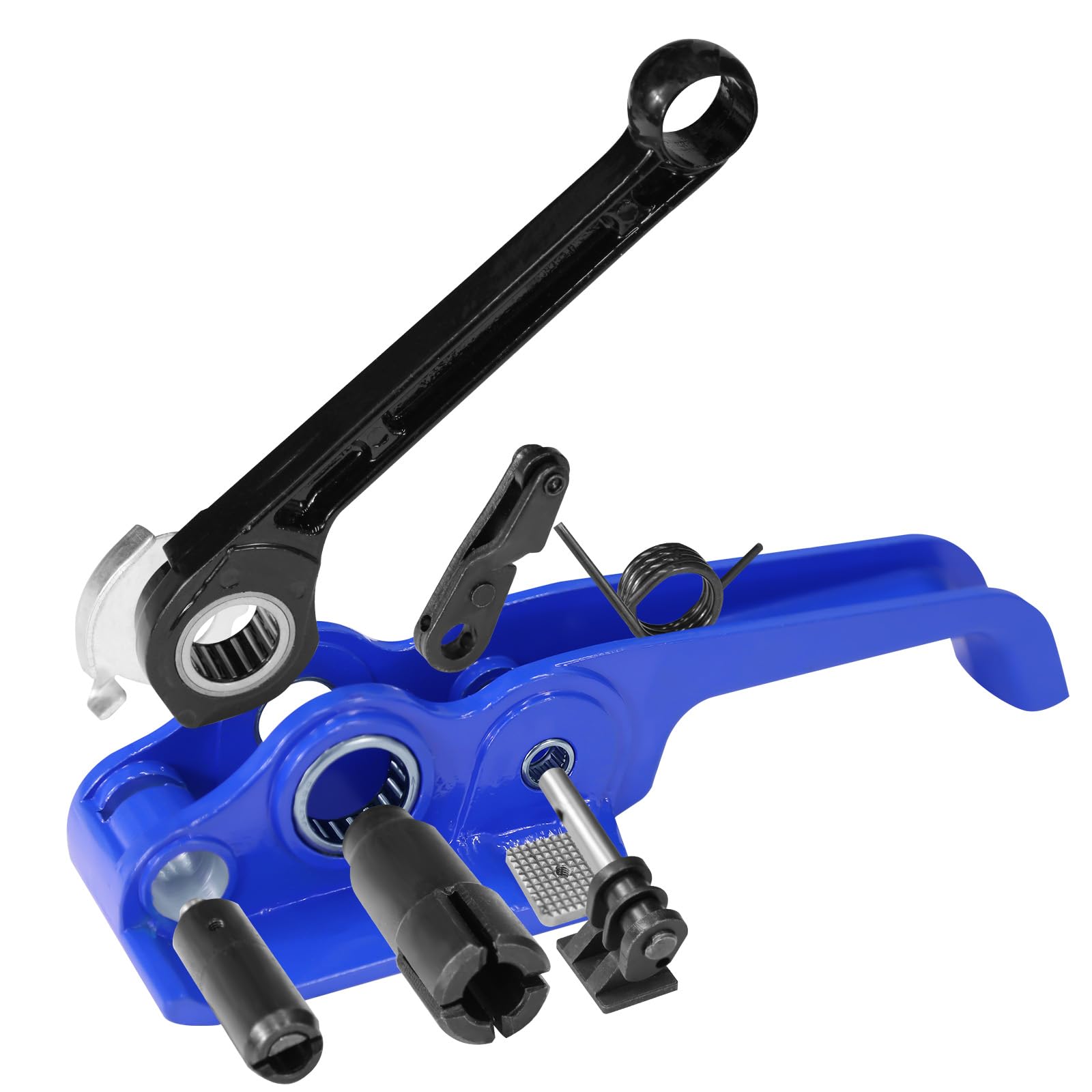 Tendeur et Coupe-Ceinture Robustes, Outils d'emballage manuels, guindeau pour Sangles en Polyester de 1/2" à 3/4" de Largeur (roulement pivotant Silencieux)