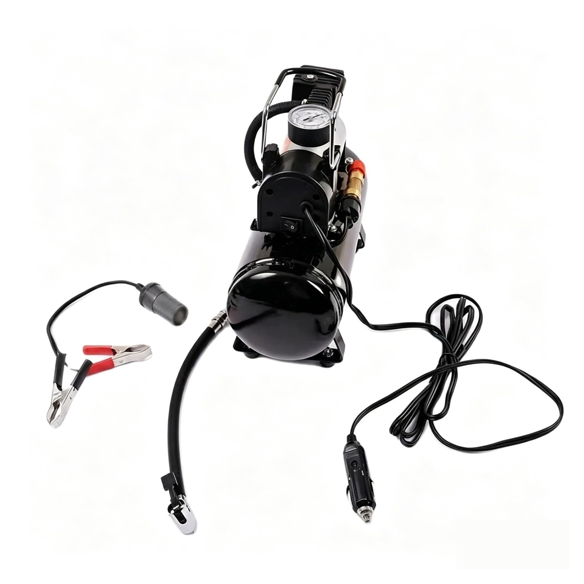 Silent Air Compressor Heavy Oil Free Silent Portable Air Compressor Dual Voltage 12V 220V 2.5L 4L Air Tank(2.5L)