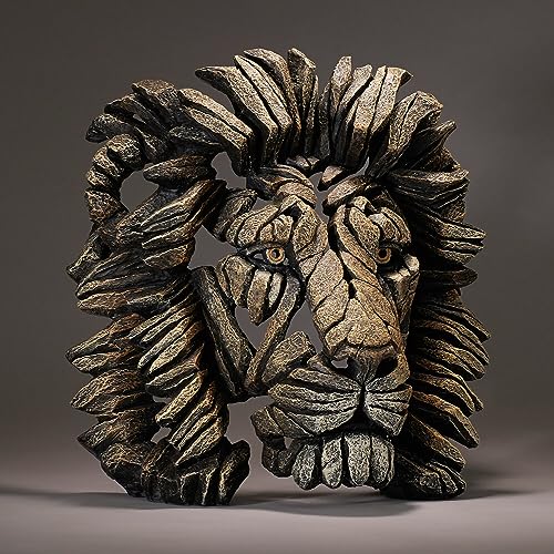 Figura Decorativa Cabeza de León 16.93 pulg Dorado miniatura 5