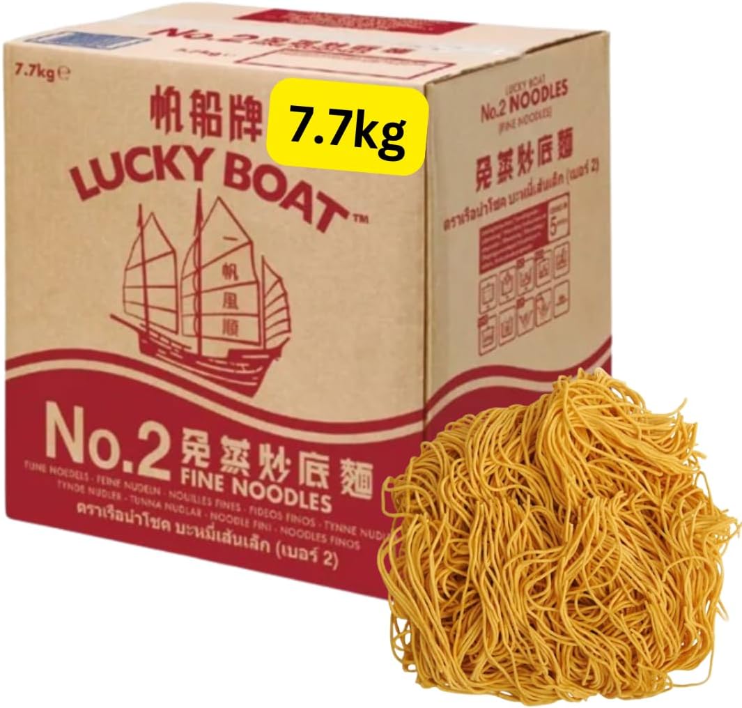 Chinese Lucky Boat Noodles (Bulk 7.7KG No 2 Fine Noodles)