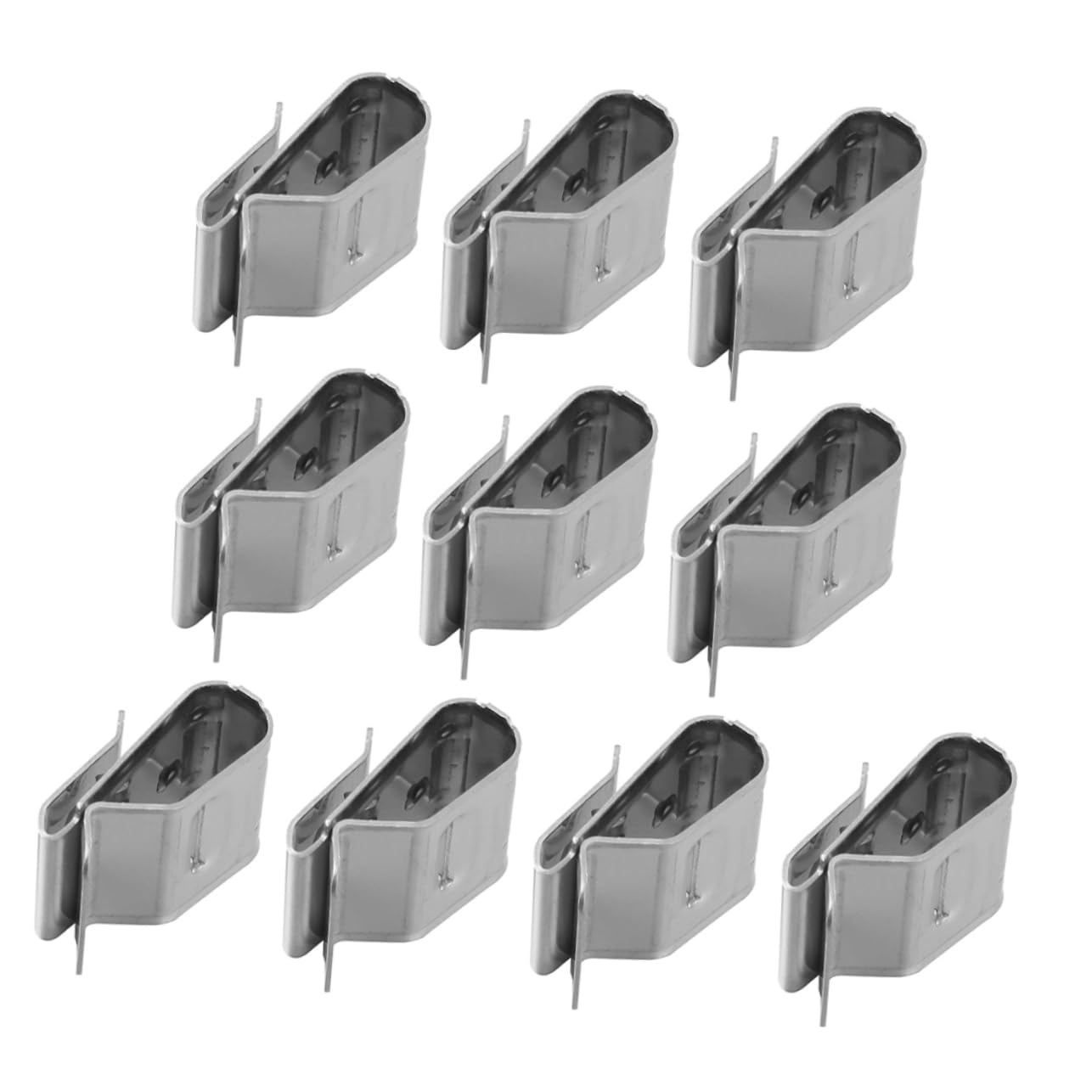 SOLUSTRE 165 Stk Volt-erdungsklemme Kabelclips Rahmen Drahtklammern Anhängerrahmen-drahtclips Drahtklemmen Aus Edelstahl Kabelmanagement Für -module Kabelklemmen 304 Edelstahlmaterial