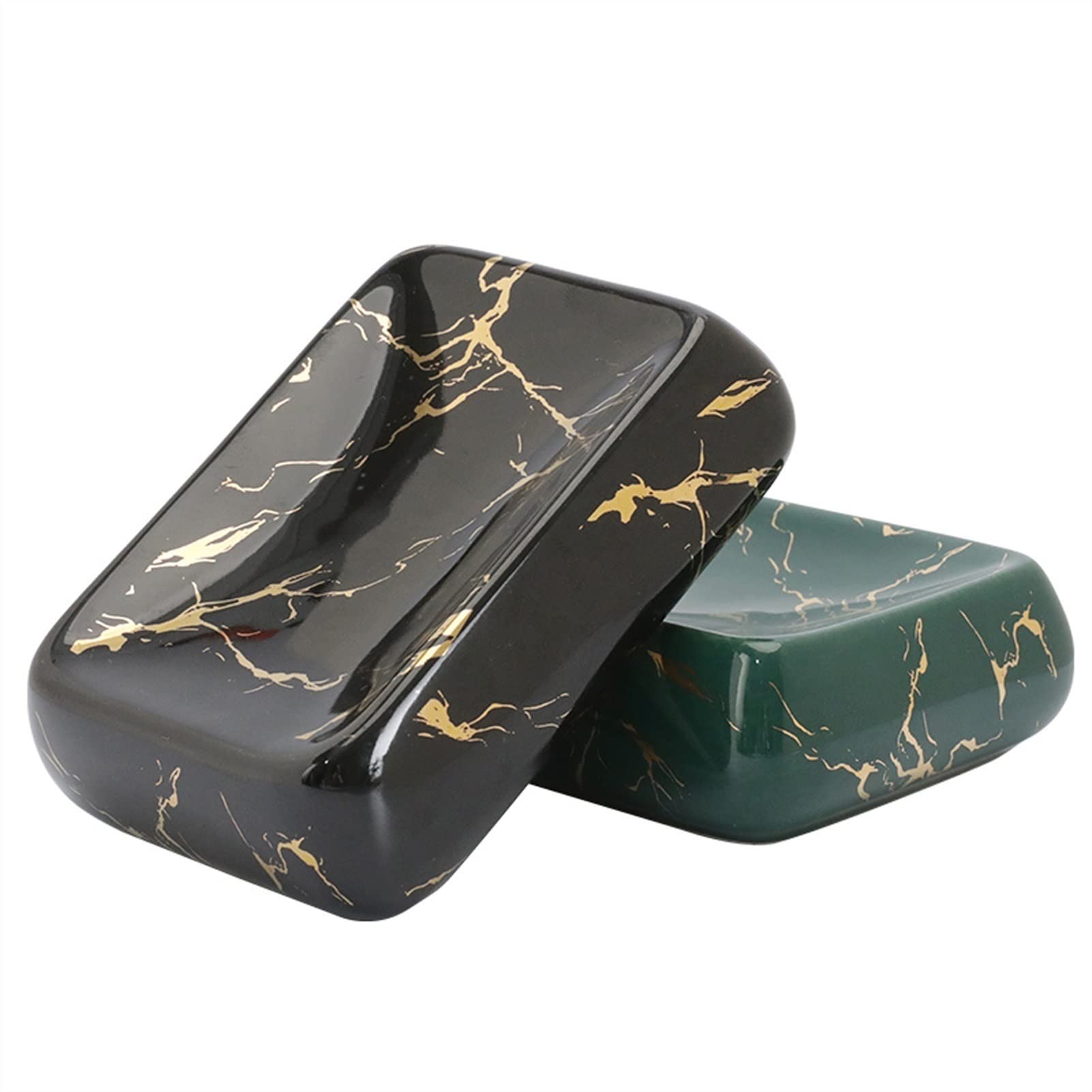 Jabonera Baño Creative cerámica jabonera Hotel Especial Estilo nórdico Estilo cerámico Plato Drenaje Inodoro luz Personalidad Linda jabón Caja 2 Piezas jabón Caja Jabonera Ducha