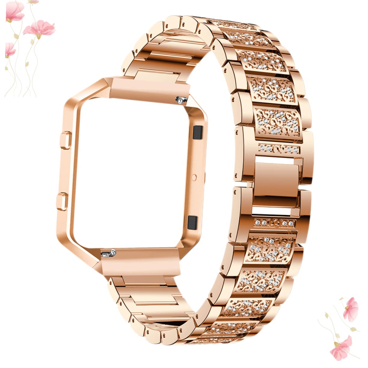 Hemobllo 3 Pièces Montre Femme Correa Para Mujer Bracelet Montres Pour Femmes Dames Bracelets e Coque De Protection Bandes De Poignet Pour Femmes De e En Métal