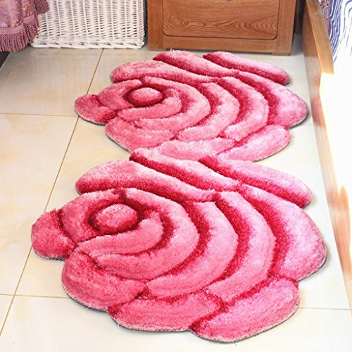 DYI European-style 3D silk carpets, living room sofa coffee table carpet, bedroom entrance door mats, 70 * 140cm