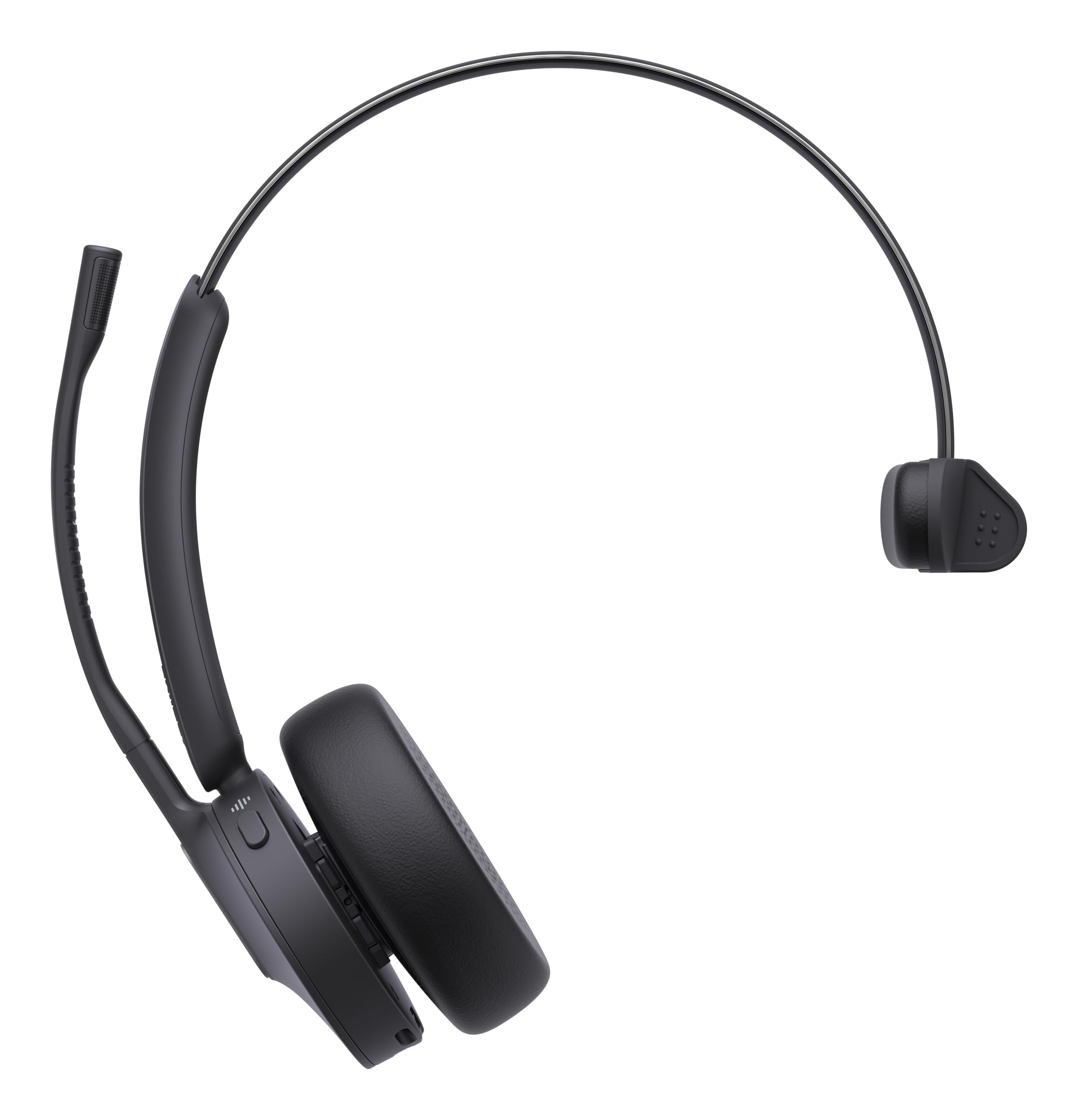 Yealink WH64 DECT und Bluetooth Mono UC Zoom Kabelloses Headset, 185 m Reichweite, EIN-Ohr-Arbeitskopfhörer mit 3-facher Geräuschunterdrückung, Klingelton, Büro-Headsets für Schreibtisch-IP-Telefon