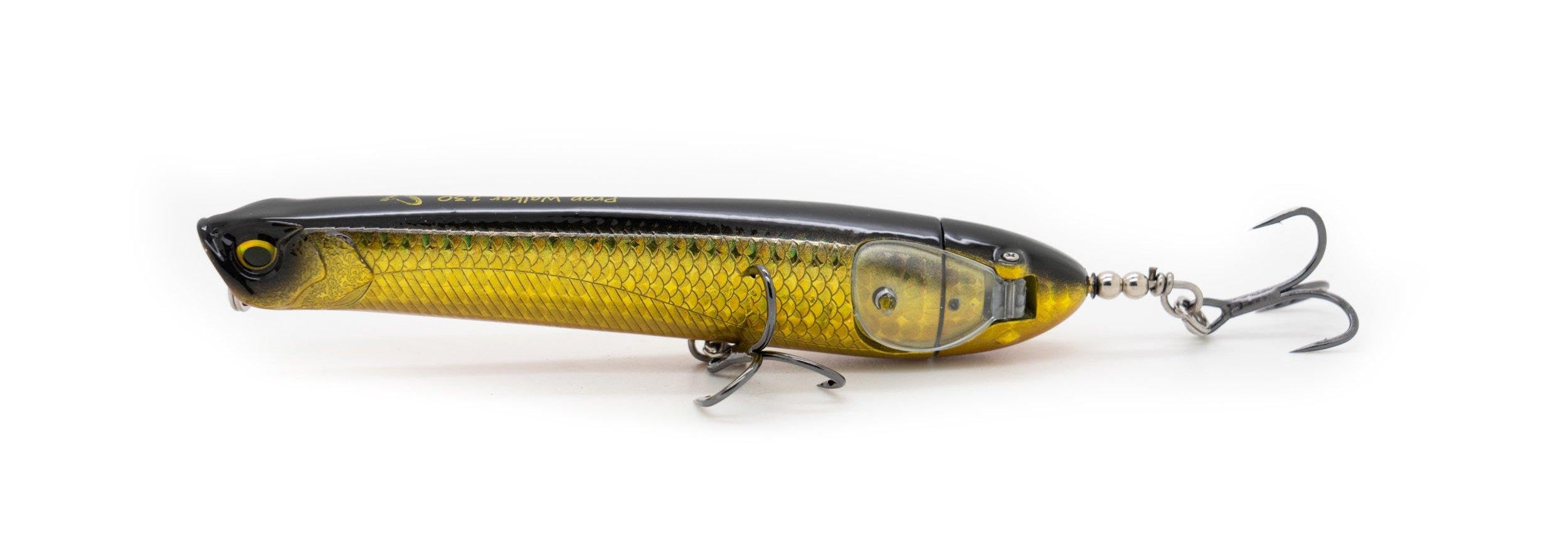 Savage Gear Prop Walker Topwater Lure - przynęta hybrydowa Prop Bait & Pencil Popper na bassy, szczupaki, piżmaki i nie tylko, wędkarstwo morskie i słodkowodne, Gold Shad 10 cm