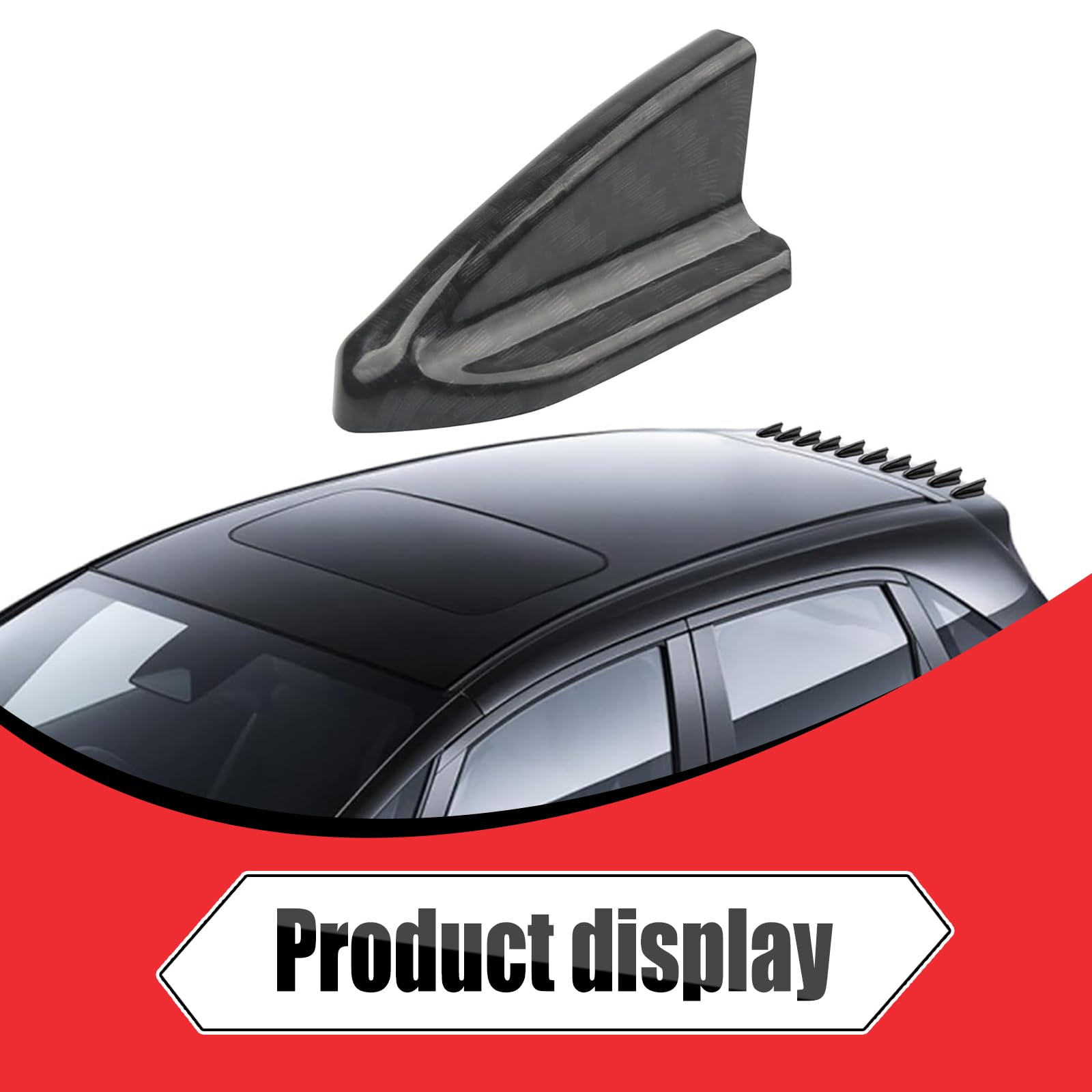 Shark Fin Antenna Cover For Kia Optima 2014-2020 - Black ABS, No Drilling Needed