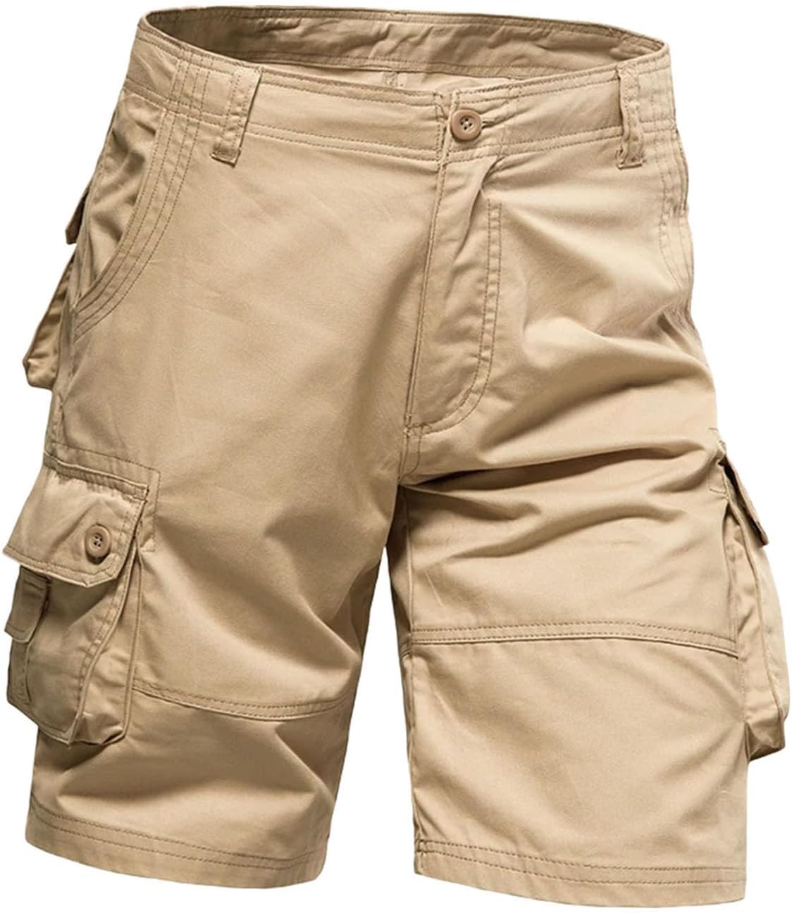 Men's Shorts Loose Large Size Multi-Pocket Overalls Cotton Pants Outdoor Casual Sports Beach Pants