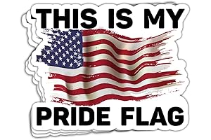 Patriotic Pride Flag Sticker: Show Your American Spirit