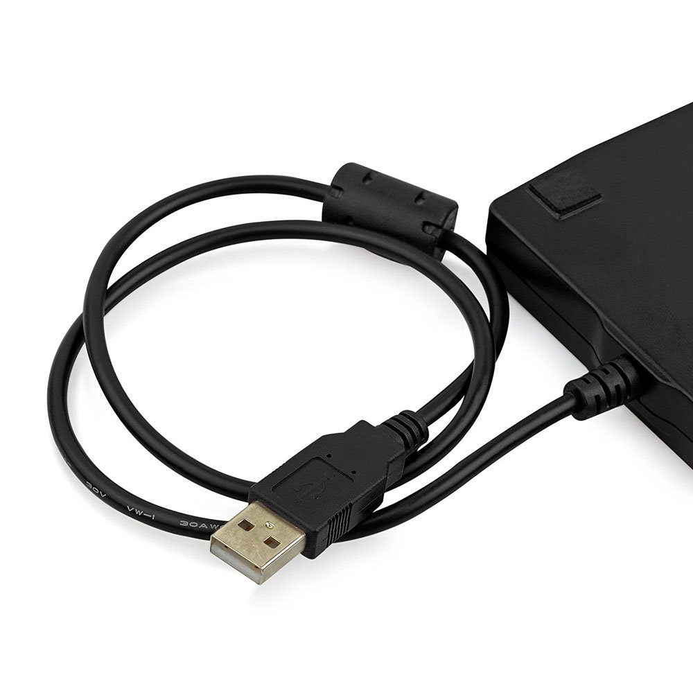 Market&YCY Unidad de Disquete USB DE 3.5" 1.44 MB FDD Unidad de Disquete Externa portátil Lector de Disquetera USB Plug and Play para PC Windows 10 8 7 Windows 98 2000 Windows XP Vista Mac - Negro