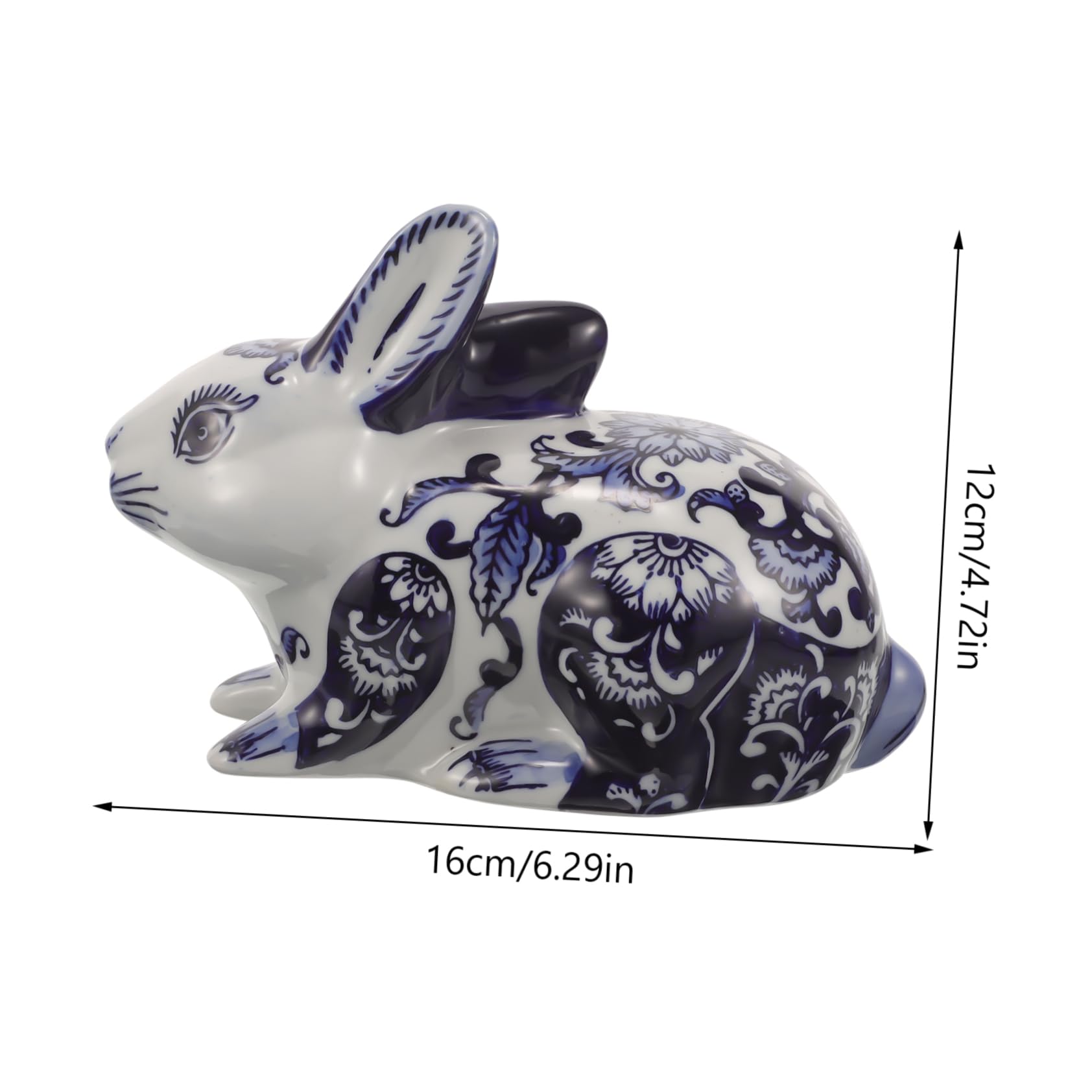 ABOOFAN Ornement de Lapin en céramique décoration de Lapin de Pâques Sculpture de Lapin de Pâques Artisanat décoration de Maison Statue d'animaux Sculptures d'animaux Ménage
