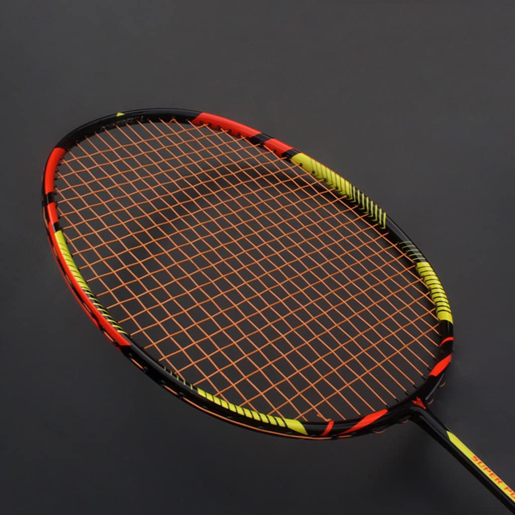 Professional 8U 65g Carbon Fiber Offensive Badminton Rackets Strungs Bags 22-30LBS Ultralight Racquet Sports Adult