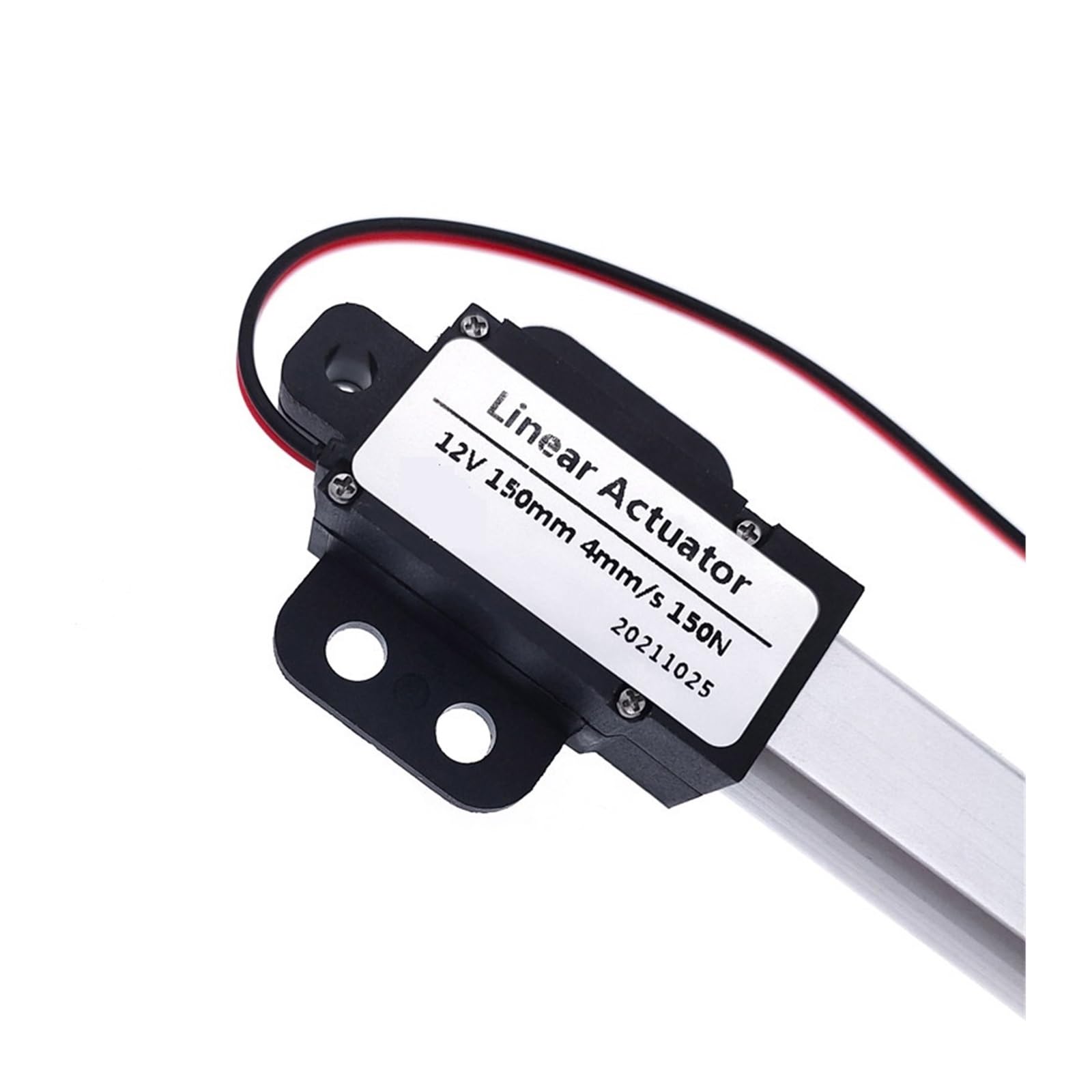 Actionneur Linéaire Électrique 100mm DC12V 30N/60N/100N/150N Contrôleur De Moteur Mini Putter Tige Poussée Stabilité Fiabilité(LA-WR-Type,150N 4mm s)