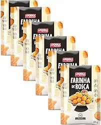 Kit 6 Farinha De Rosca Sem Glúten 300g - Aminna