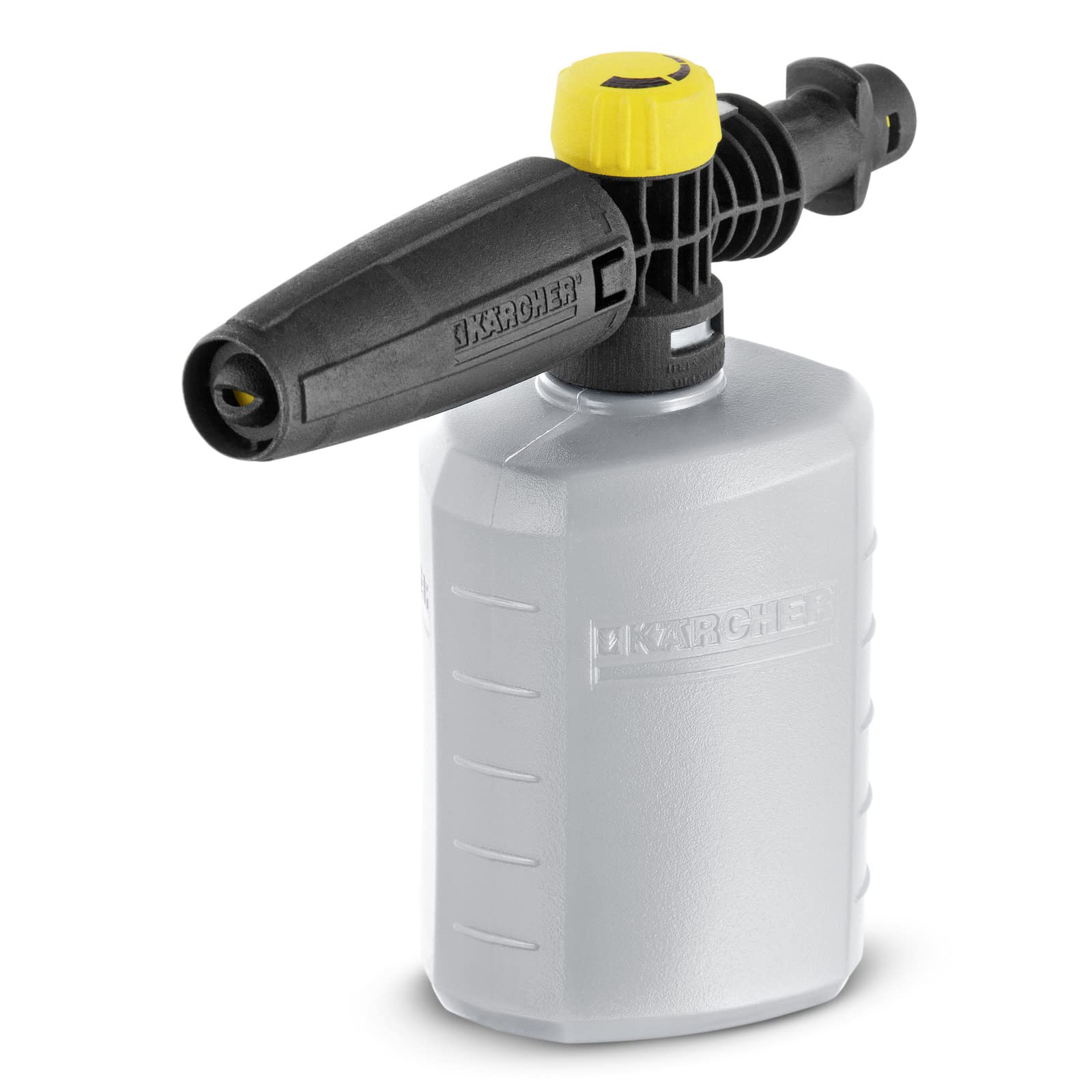 Kärcher FJ 6 Schaumdüse (Behältervolumen: 0,6 l, manuell regulierbarer Reinigungsmittelverbrauch, transparenter Behälter, kompatibel für alle Hochdruckreiniger K2 - K7)