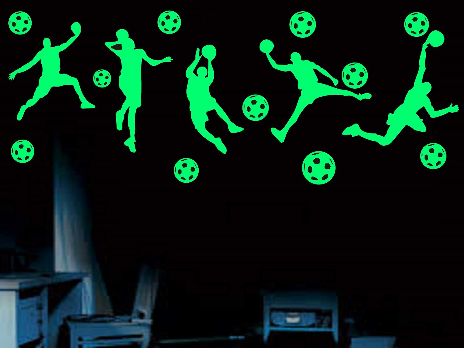 DreamKraft Football Fever Radium Glow in The Dark Wall Stickers for Kids Room and Decoration (B07TNGVTYL) Amazon Price History, Amazon Price Tracker