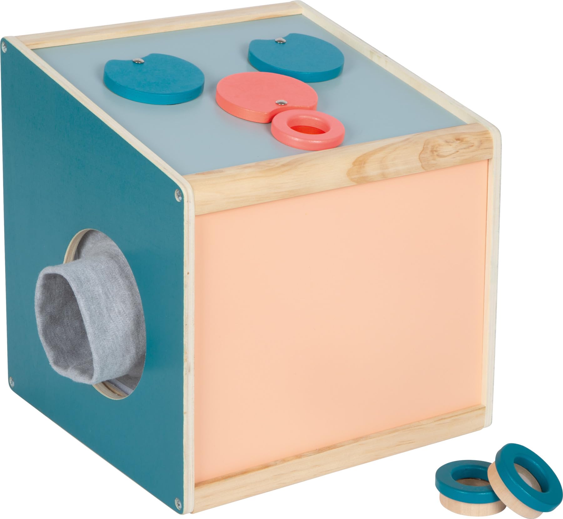 Boîte Tactile Sensory Small Foot Voir Écouter Sentir Toucher Bois 3 Ans