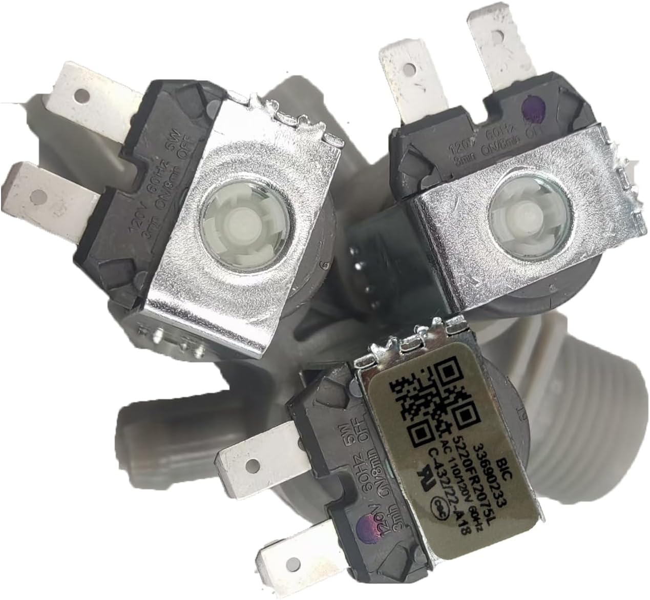 5220FR2075L 5221ER1003A OEM Water Inlet Valve Replacement Part for LG Kenmore Washing Machines