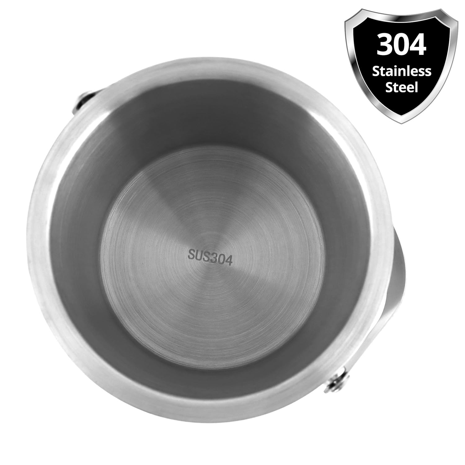 QWORK® Secchiello per Ghiaccio da 3 Litri in Acciaio Inossidabile 304 con Doppia Parete, Coperchio e pinze per Ghiaccio, Ideale per Bar Domestici, Feste e Servizio Cocktail