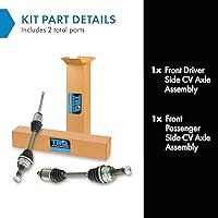 Vista 481 de TRQ Juego de conjunto de eje de transmisión CV delantero para conductor y pasajero, 2 piezas, compatible con Ford Explorer 4WD 95-01, Explorer AWD