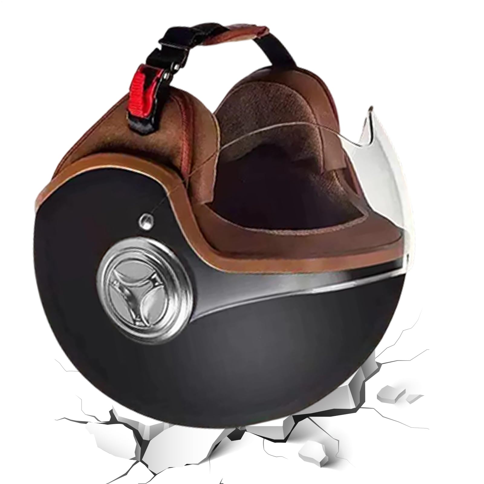 Kask Rowerowy Dla Dorosłych Kask Rowerowy Półotwarty | Ochraniacz Motocyklowy Na Karting Hulajnoga Elektryczna Trasy