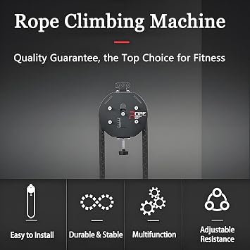 Pulley Cable Machine System, Adjustable Fitness Rope for Home Gym, Endless Rope Trainer for Grip, Arms, Back, Body Coordination Exercises