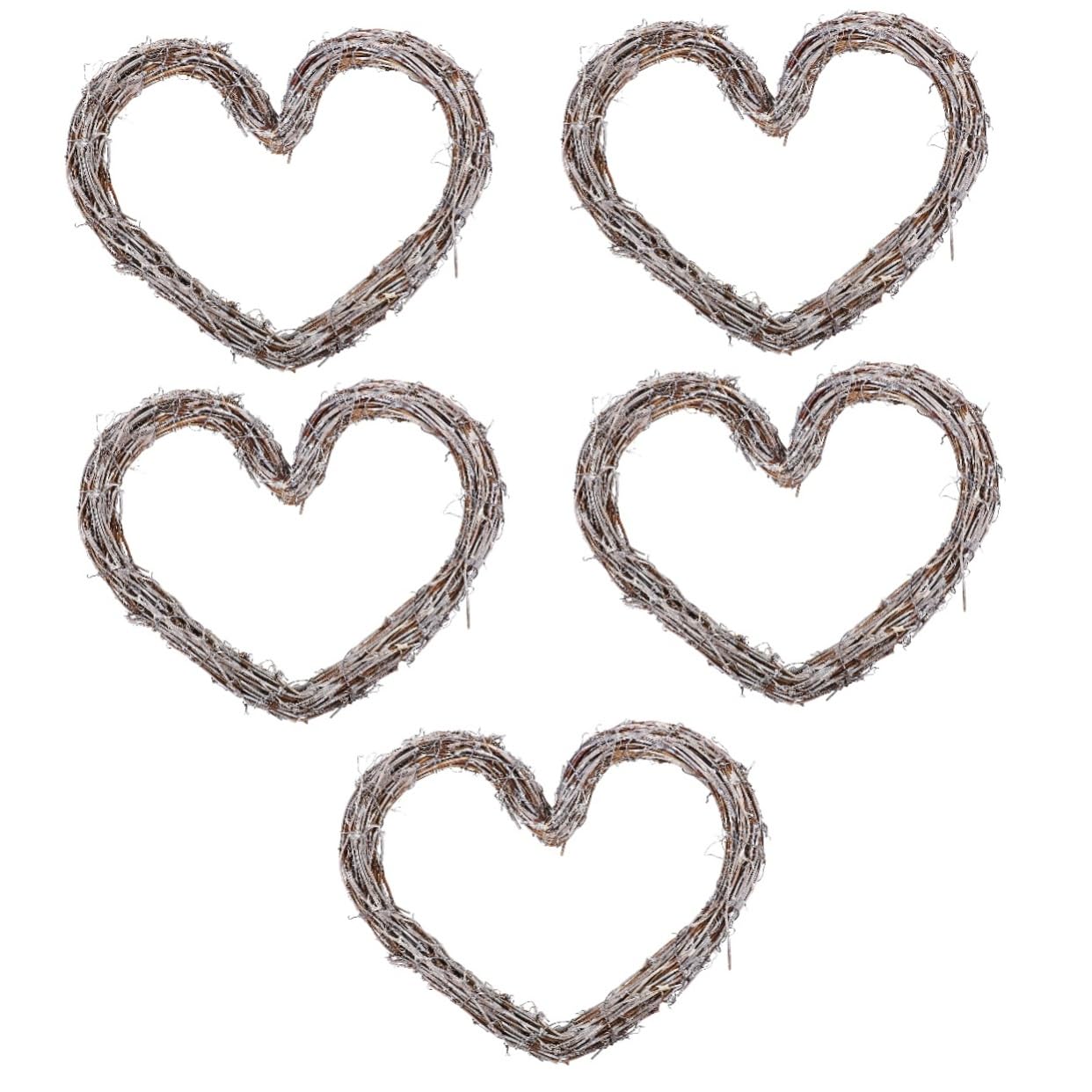 NOLITOY 5pcs Christmas Vine Circle Wedding Decoration Wall Hooks Decorative Retro Decor Natural Dream Catcher Ring Retro DIY Wreath Door Wreath No-Leaf Rattan Pendant Window Rattan Wreath