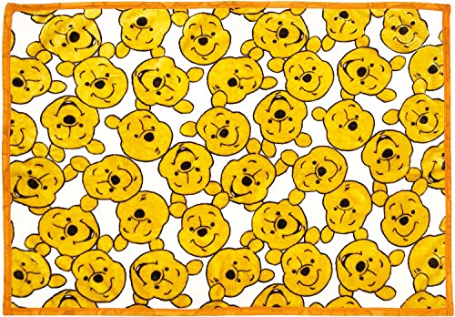 丸眞 ハーフ毛布 ディズニー くまのプーさん フェイシーズ/プー ブランケット H140×W100cm かわいい ふわふわ おしゃれ 防寒グッズ 2245028800