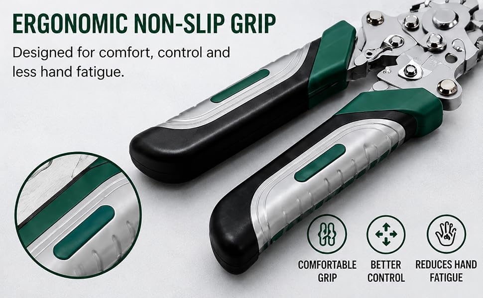 2026-Upgrade Multifunctional Stainless Steel Wire Cutter Foldable Wire Stripper Crimper Cable Cutter Pliers Non slip Grip for Cutting Electrical Stripping, Crimping Hand Tool (1pc) - Image 6