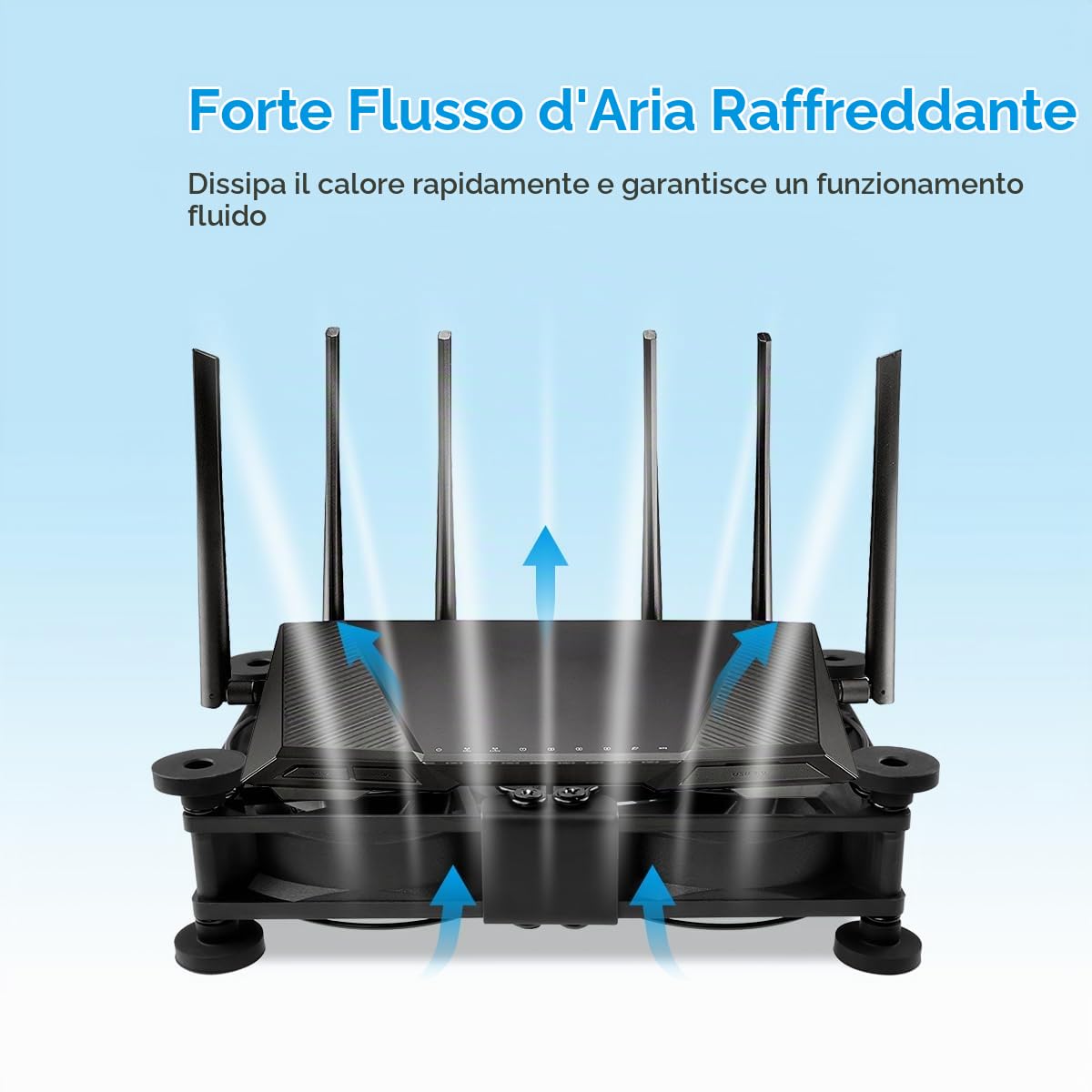 ELZO USB Ventole PC 2 in 1 Ventola 80 mm, Portatile Ventilatore per Computer con 3 velocità Regolabili,Ventola di Raffreddamento Elettronica per Laptop/TV Box/Armadio AV/PS4/Router