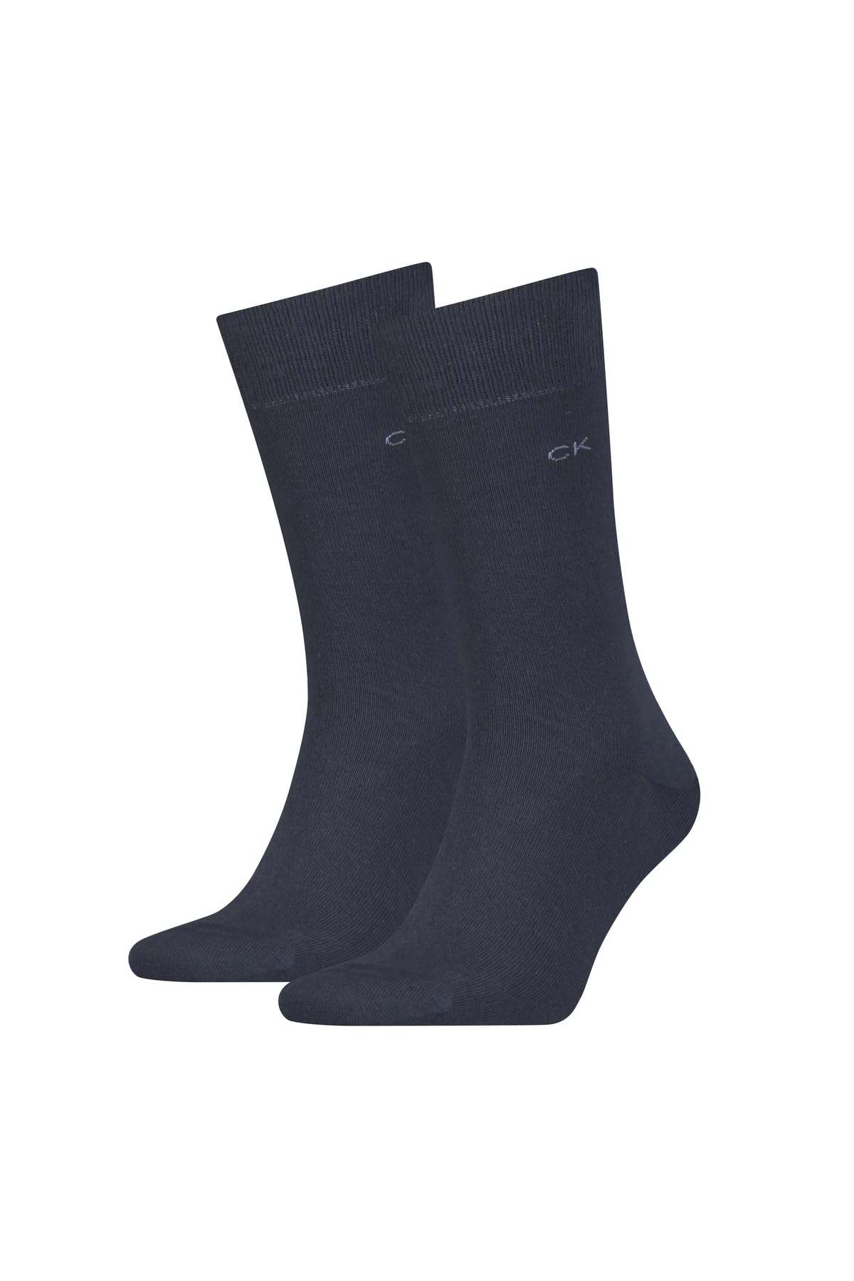 Calvin Klein 2-Pack Premium Combed Cotton Socks, Navy 5.5-8 Navy