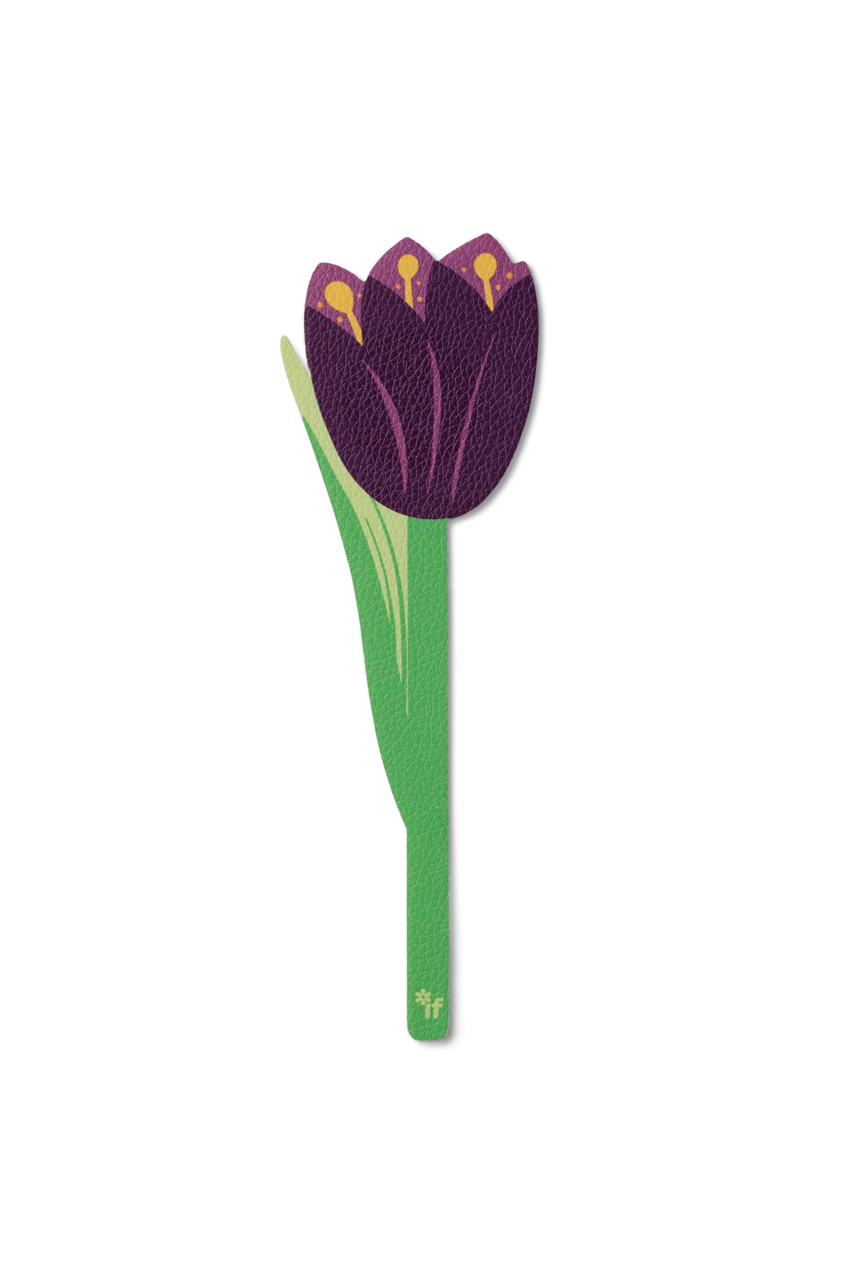 IF Flower Bookmarks - Purple Tulip