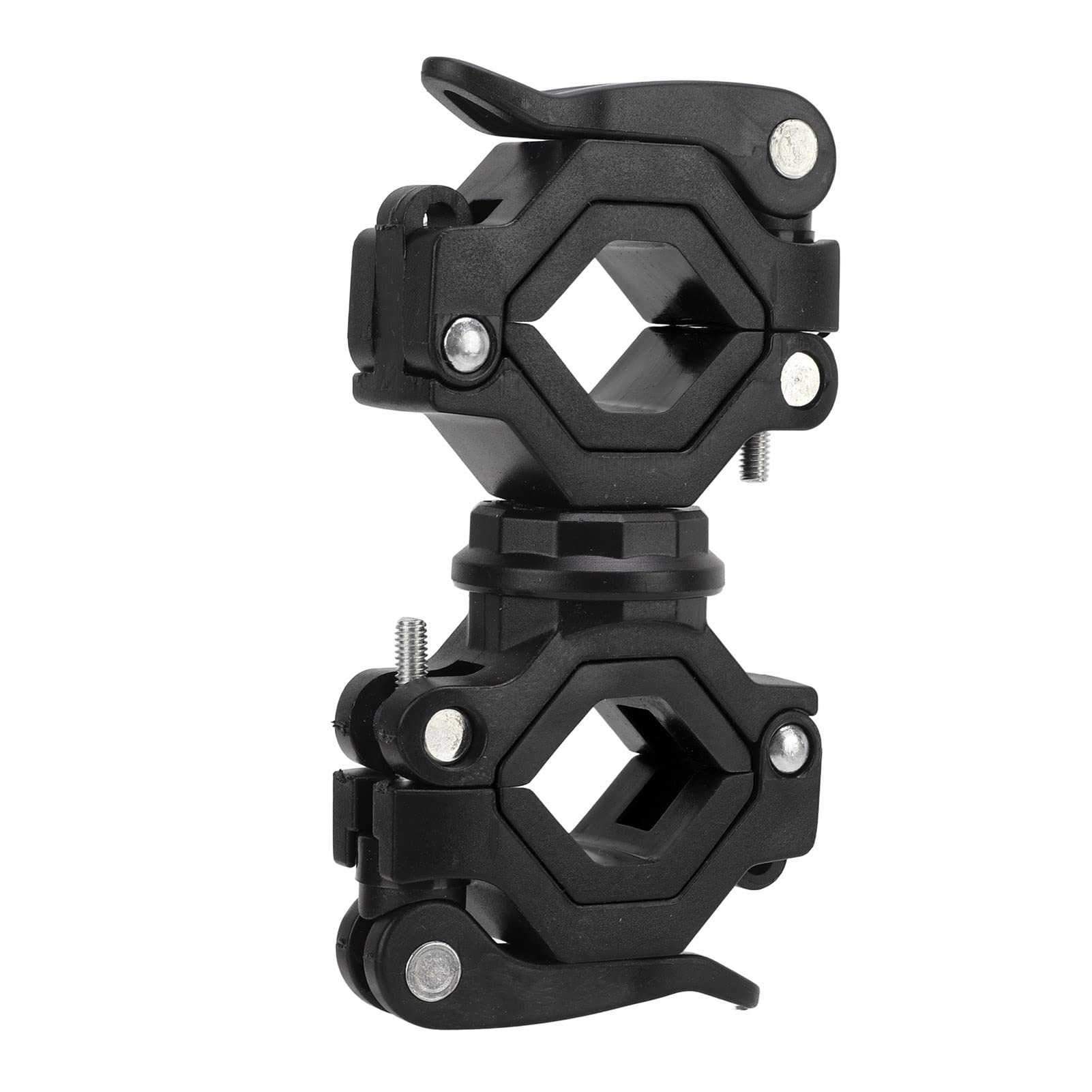 Wedinard Flashlight Clip, Stable Torch Quick Detach Design Great Accessories Bike Light Fixing Bracket for Wide Range of Applications Cycling Equipment (Black)