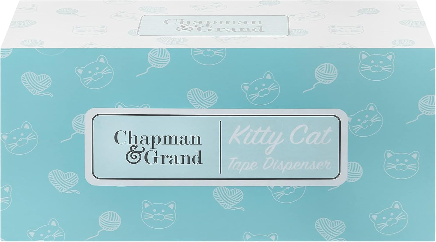 Chapman & Grand Kitty Cat Tape Dispenser (White/Turquoise) : Office Products