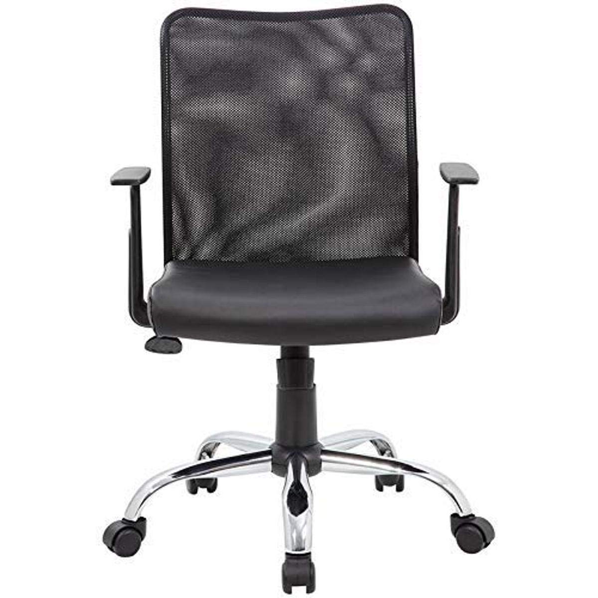 BOSSOffice Products Budget Task Chair with T-Arms, Black