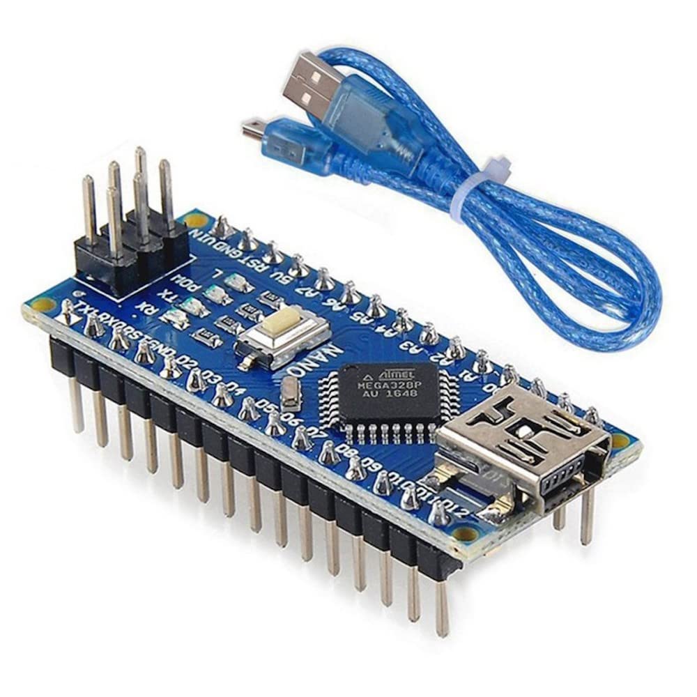 ROBODUINO Nano CH340 Chip Board with USB Cable Compatible with Arduino Nano(Soldered)-image-9